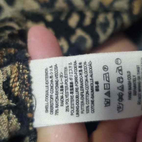 Free people chenille animal print cheetah skater circle mini skirt - Picture 9 of 9